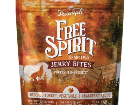 Triumph Grain Free Jerky Bites Dog Treats Turkey Pea Berry 20oz. Online