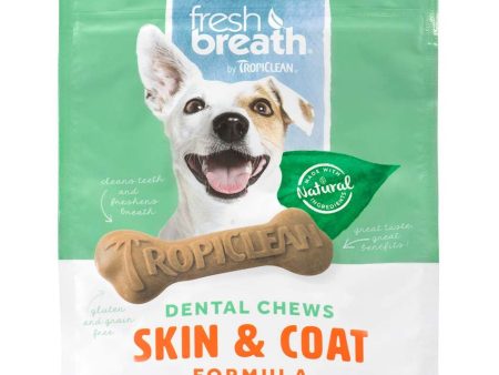 TropiClean Fresh Breath Skin & Coat Dental Chews for Dogs 1ea 11 oz, 20 ct, SMall Hot on Sale