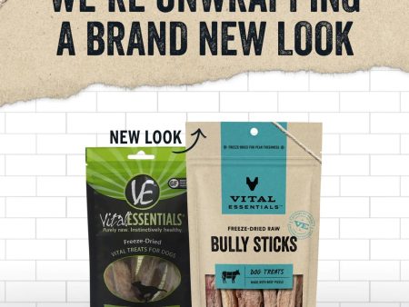 Vital Essentials Dog Freeze-Dried Treat Bully Stick 5 Piece on Sale