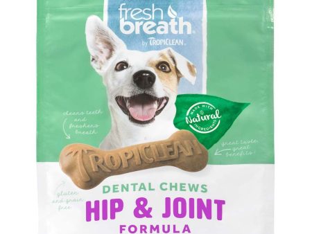 TropiClean Fresh Breath Hip & Joint Dental Chews for Dogs 1ea 11 oz, 10 ct, Regular For Cheap