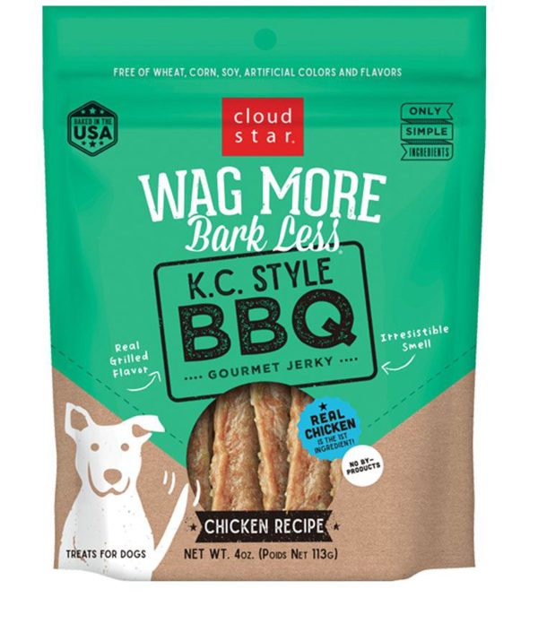 Wag More Bark Less Dog Jerky Grain Free K.C. Style Chicken 10oz. For Cheap