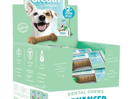 Tropiclean Dog Dental Chew Single 30 Count Display For Discount