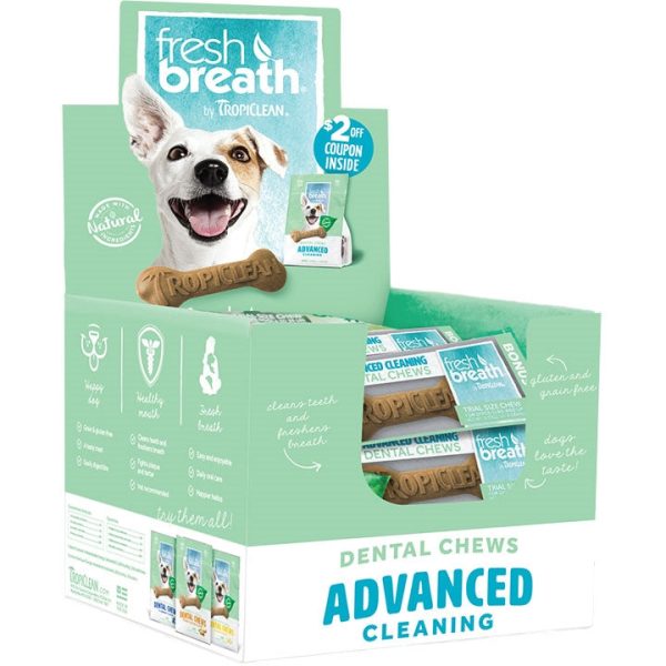 Tropiclean Dog Dental Chew Single 30 Count Display For Discount