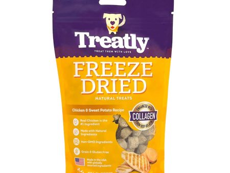 Treatly Freeze Dried Dog Treats Chicken & Sweet Potato, 1ea 3oz. For Discount