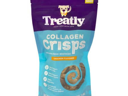 Treatly Collagen Crisps Dog Treats Chicken, 1ea 10oz. Online Hot Sale