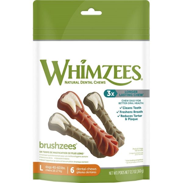 Whimzees Brushzees Large 12.7 oz. Bag Online Sale