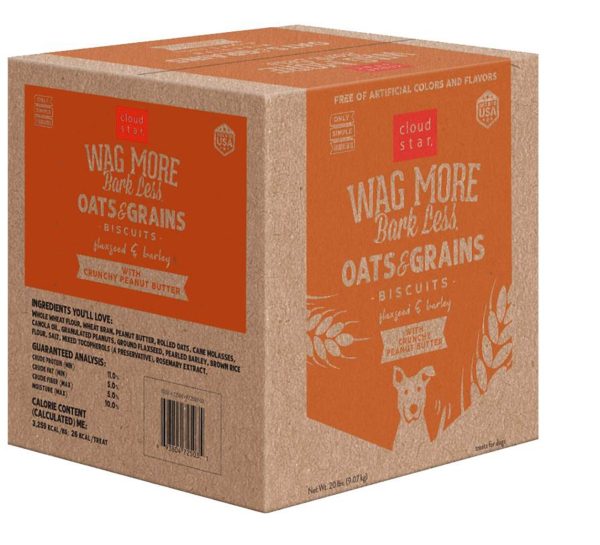 Wag More Dog Oven Baked Peanut Butter 20Lb. Sale