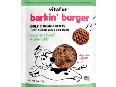 Vitafur Barkin Burger Dog 4oz. Nature s Beef Pumpkin Online