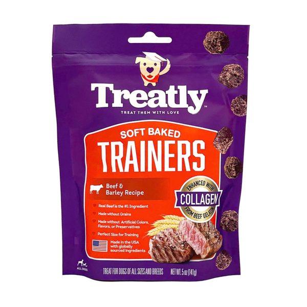 Treatly Soft Baked Trainers Dog Treats Beef & Barley, 1ea 5oz. Discount