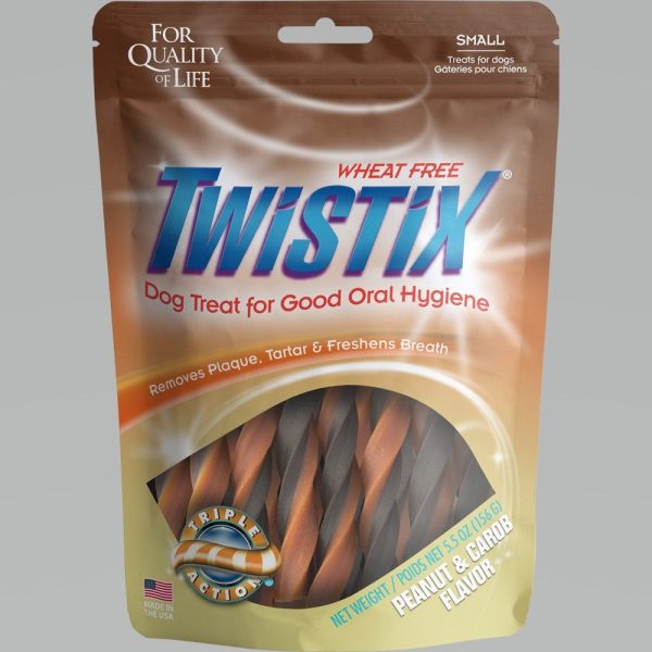 Twistix Wheat Free Dental Dog Treats Peanut & Carob 1ea 5.5 oz, SM Online Sale