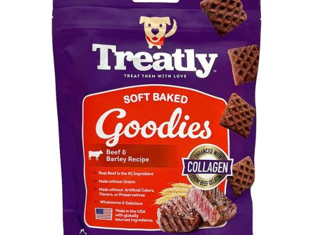 Treatly Soft Baked Goodies Dog Treats Beef & Barley, 1ea 5oz. Online Hot Sale