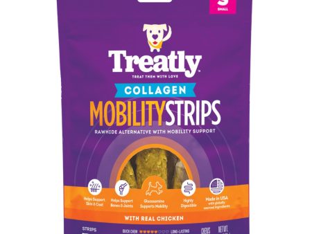 Treatly Collagen Mobility Strips Dog Chews Chicken, 1ea SM, 5oz. Online now