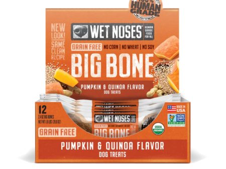 Wet Noses Dog Grain Free Pumpkin Quinoa Big Bones 2oz. (Case of 12) Fashion