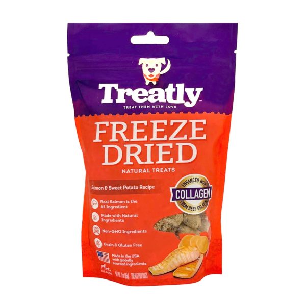 Treatly Freeze Dried Dog Treats Salmon & Sweet Potato, 1ea 3oz. Cheap