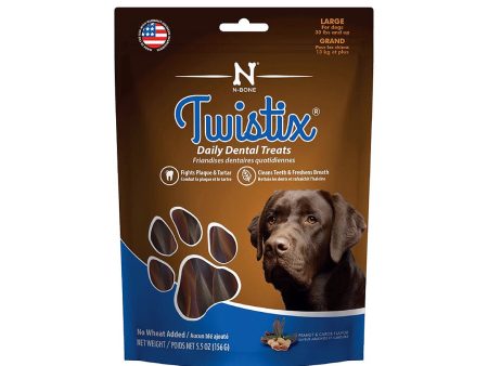 Twistix Wheat Free Dental Dog Treats Peanut & Carob 1ea 5.5 oz, LG on Sale