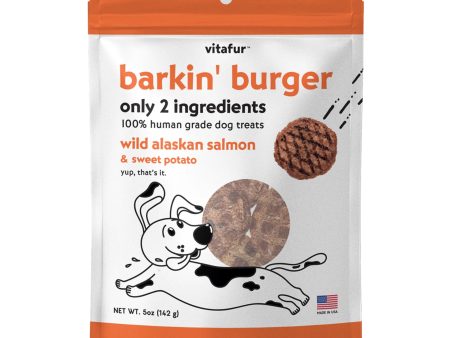 Vitafur Barkin Burger Dog 5oz. Wild Alaskan Salmon Sweet Potato on Sale