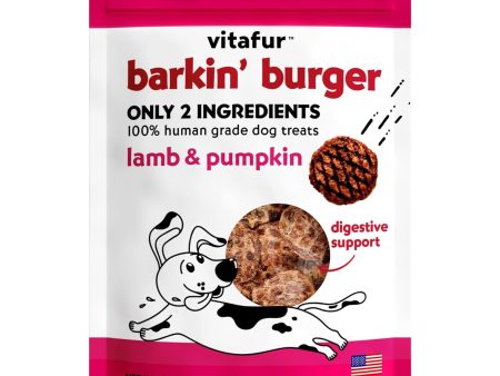 Vitafur Barkin Burger Dog 4oz. Lamb Pumpkin Supply