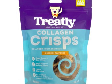 Treatly Collagen Crisps Dog Treats Chicken, 1ea 5oz. Hot on Sale