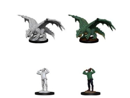 D&D Nolzur s Minis: Wave 11 - Green Dragon Wyrmling For Discount