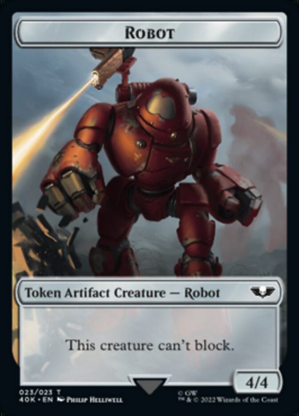 Astartes Warrior (001)    Robot Double-Sided Token [Warhammer 40,000 Tokens] Online Hot Sale