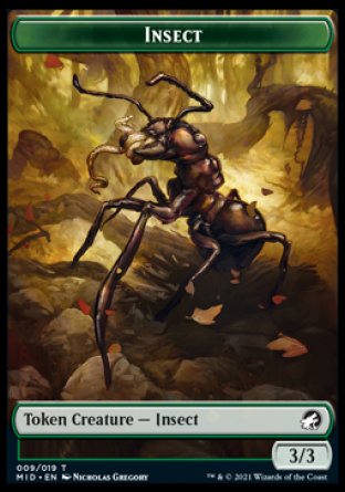 Human    Insect Double-Sided Token [Innistrad: Midnight Hunt Tokens] Discount