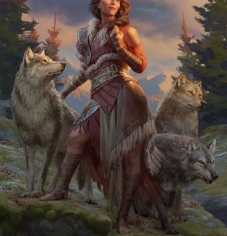 Arlinn, the Pack s Hope 1 Art Card [Innistrad: Midnight Hunt Art Series] For Discount