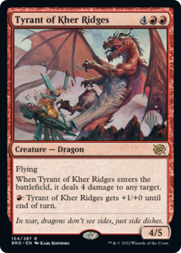 Tyrant of Kher Ridges (Promo Pack) [The Brothers  War Promos] Online