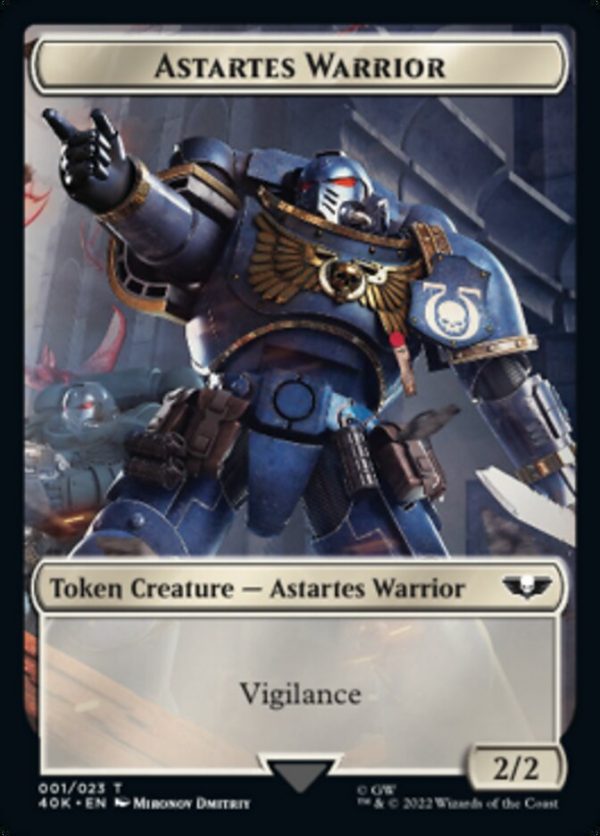 Astartes Warrior (001)    Clue Double-Sided Token [Warhammer 40,000 Tokens] on Sale