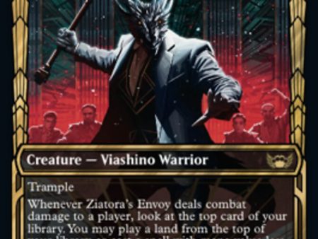 Ziatora s Envoy (Showcase Golden Age Gilded Foil) [Streets of New Capenna] For Sale