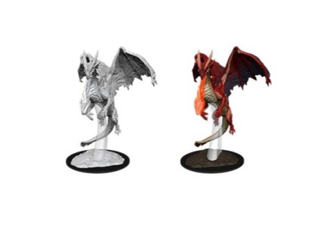 D&D Nolzur s Minis: Wave 11 - Young Red Dragon Hot on Sale