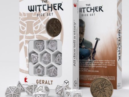 The Witcher Dice Set Geralt The White Wolf Online Sale