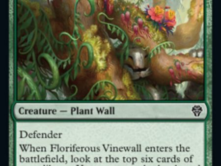 Floriferous Vinewall [Dominaria United] For Sale