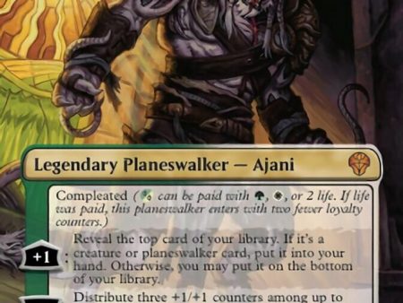 Ajani, Sleeper Agent (Borderless) (376) [Dominaria United] on Sale