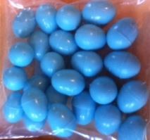 SMALL PLASTIC EGG BLUE Cheap